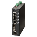 RuggedNet GPoE+ Mi 2xLC 4xRJ-45 1xDC