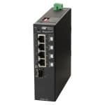 RuggedNet GPoE+ Si 1xSFP 4xRJ-45 1xDC
