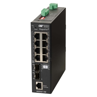 RuggedNet 10GPoE+ Mi 8x RJ-45 1x DC