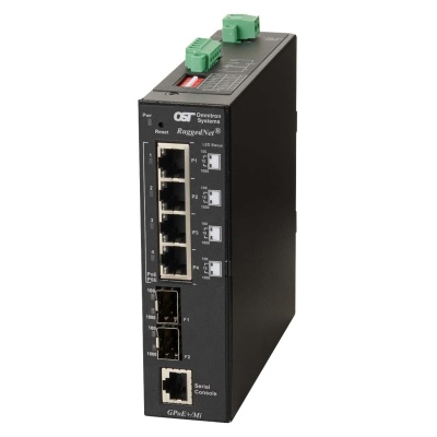 RuggedNet GPoE+ Mi 2xSFP 4xRJ-45 1xDC