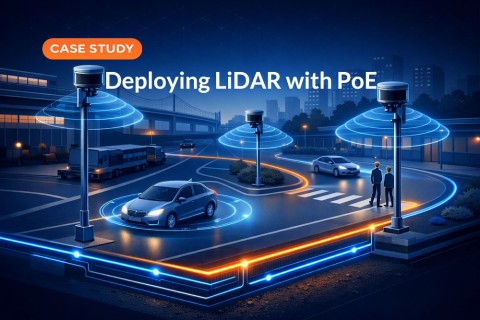 Deploying LiDAR with PoE